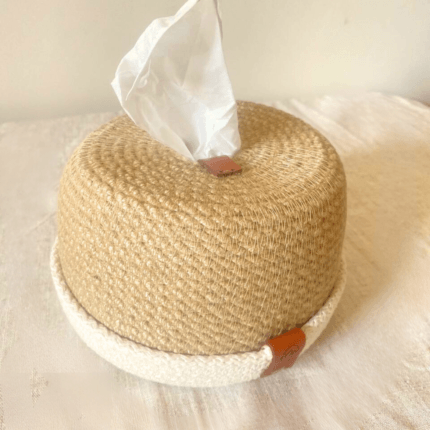 jute tissue box