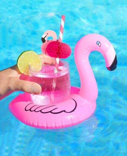 inflatable flamingo design coaster