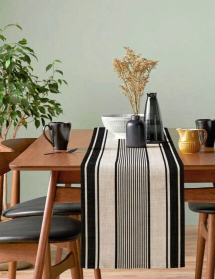 striped table runner