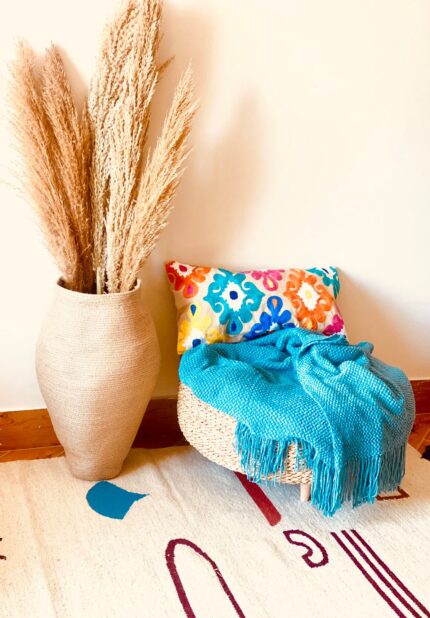 jute and cotton vase