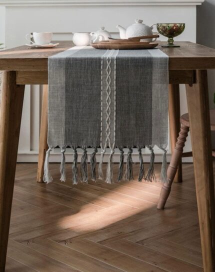 tassel table runner