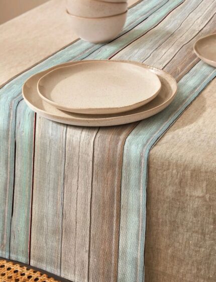 wooden grain table runner