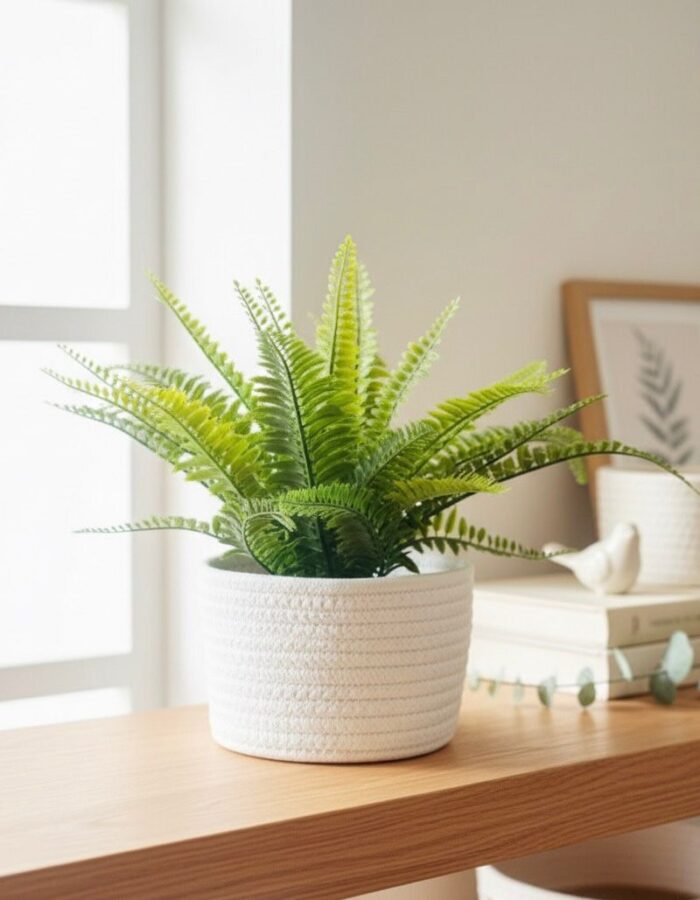 Bohemian Fabric collapsible storage cube for home , Solid color  desktop  storage basket - Image 1