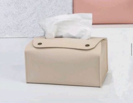 leather tissue box