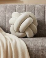 twist design decorative pillow-Knot Ball Pillow Round Throw Pillows Soft Household Decorative Pillows Sofa Decor Throw Pillows - Image 5