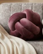 twist design decorative pillow-Knot Ball Pillow Round Throw Pillows Soft Household Decorative Pillows Sofa Decor Throw Pillows - Image 4