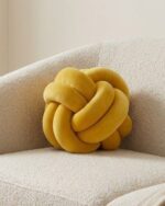 twist design decorative pillow-Knot Ball Pillow Round Throw Pillows Soft Household Decorative Pillows Sofa Decor Throw Pillows - Image 6