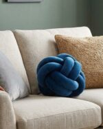 twist design decorative pillow-Knot Ball Pillow Round Throw Pillows Soft Household Decorative Pillows Sofa Decor Throw Pillows - Image 7