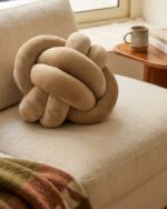 twist design decorative pillow-Knot Ball Pillow Round Throw Pillows Soft Household Decorative Pillows Sofa Decor Throw Pillows - Image 8