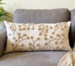 boho throw pillow covers for bed punch needle cushion decorative embroidered couch cushion cute throw floral cushion - Image 2