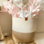 Cotton Rope Woven Basket  Plant Pots Indoor Jute Planter Rope Plant Pot Storage Baskets for Plants, Toys, Crafts, Modern Home Decor - Image 4