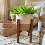 Cotton Rope Woven Basket  Plant Pots Indoor Jute Planter Rope Plant Pot Storage Baskets for Plants, Toys, Crafts, Modern Home Decor - Image 2
