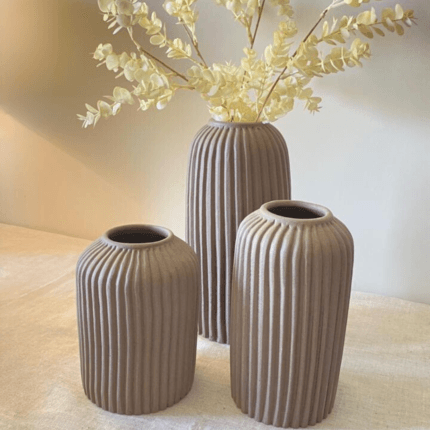 pottery decorative vases set