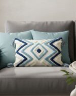 Geometric pattern  tufted multicolor cushion with filler for daily use in living rooms bed roomor gardens - Image 4