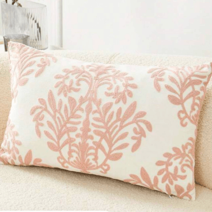 colorful floral embroidery cushion