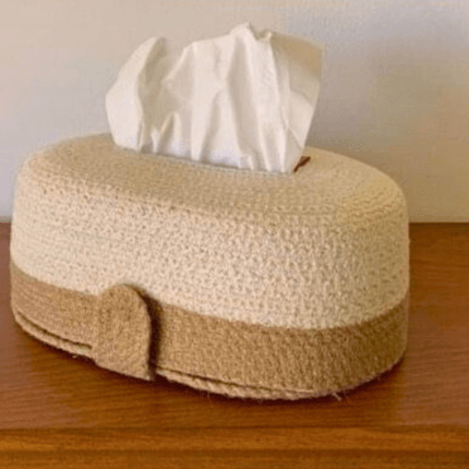 cotton rope tissue box