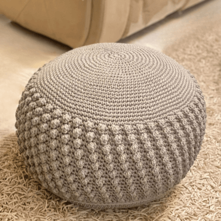 handmade halfa table pouf