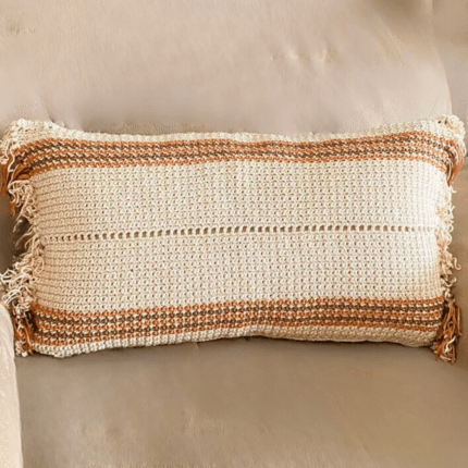 handmade crochet cushion