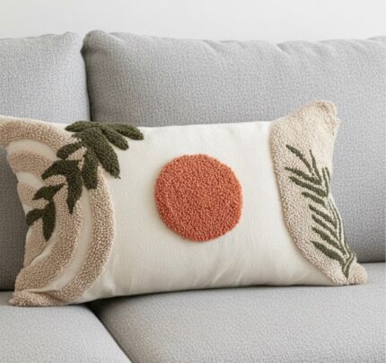 Boho Lumbar Throw Tufted Abstract Mid Century Modern Pillowcases Bohemian Aesthetic Decorative Pillows for Couch Bed Sofa Living Room Punch cushion with filler