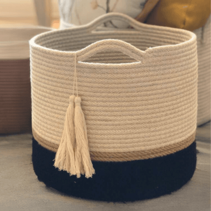 rope cotton storage basket