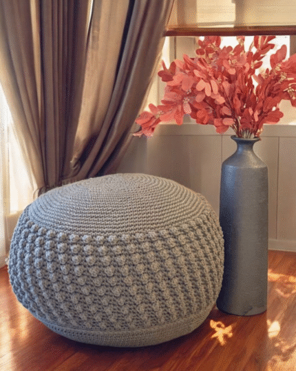 silver metallic pottery vase