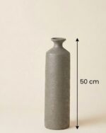 Olive metallic pottery Elegant Tall Vase - Image 5