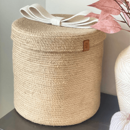 jute storage basket