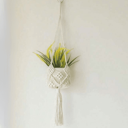 hand woven rope pot holder.