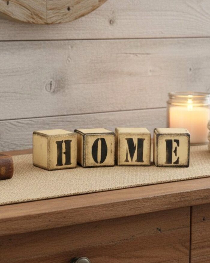 Wooden Decorative Blocks - Image 1