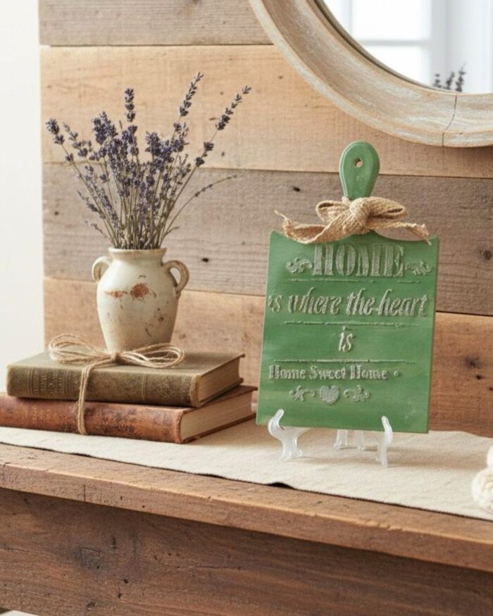 Vintage Wooden  home sweet home decorative sign - Image 1