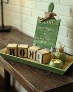 Vintage Wooden  home sweet home decorative sign - Image 2