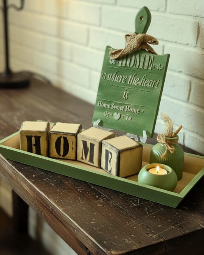 Vintage Wooden  home sweet home decorative sign - Image 2
