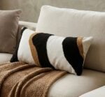 Gradient Beach pattern Decorative cushion  with filler