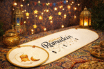 Ramadan printed Cotton Rope Table Runner and Placemats