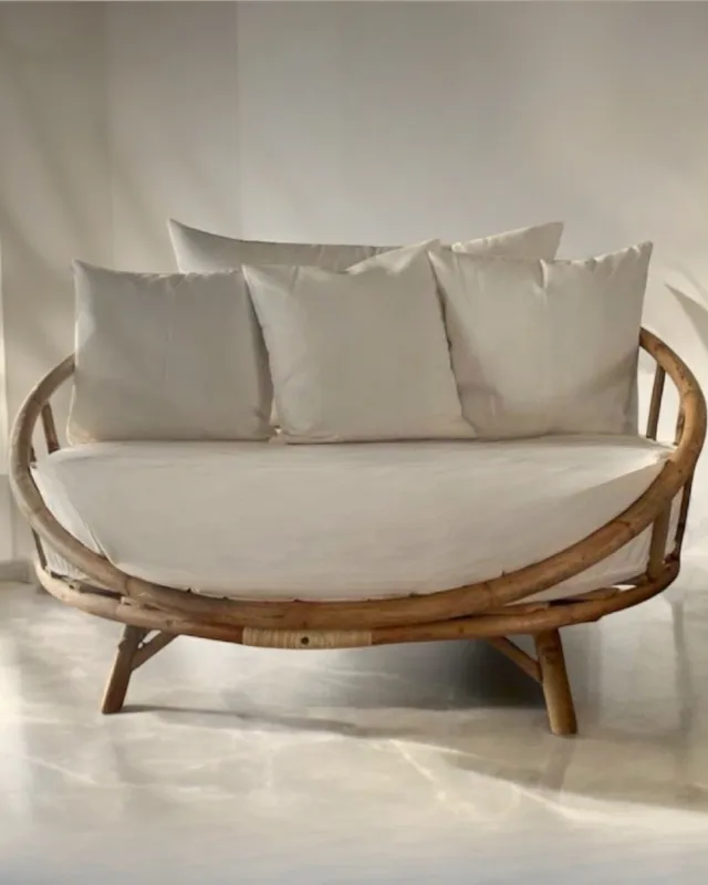 handcrafted bamboo lounge daybed