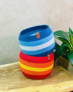 Multicolor baskets suitable as organizer or plants pot - Image 3