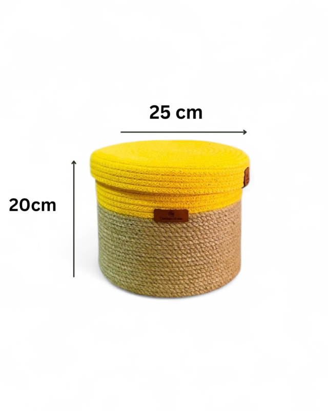 jute with yellow cover