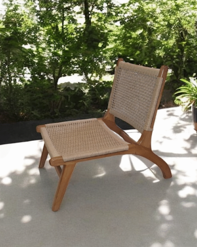 natural wooden chair