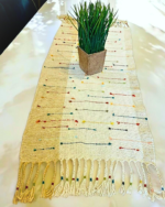 vintage hemp table runner