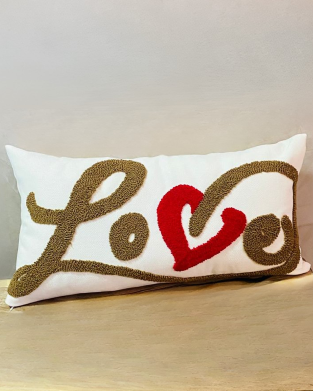 brown with red heart