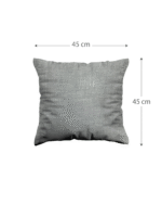 Modern Grey Abstract Print Cushion  – Decorative Throw Pillows in Soft White & Charcoal  (45x45 | 50x30 cm) - Image 4