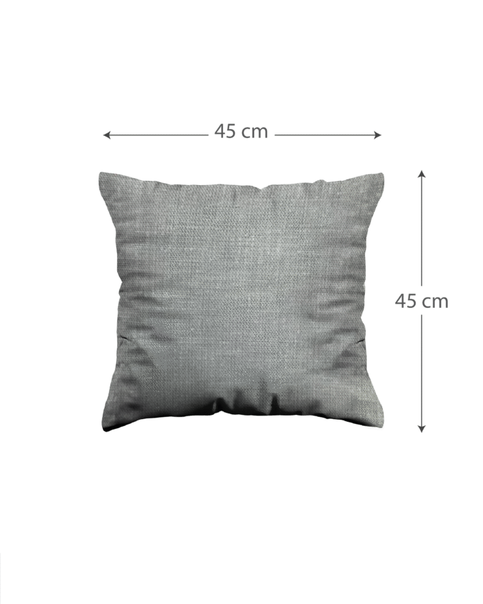 Modern Grey Abstract Print Cushion  – Decorative Throw Pillows in Soft White & Charcoal  (45x45 | 50x30 cm) - Image 4