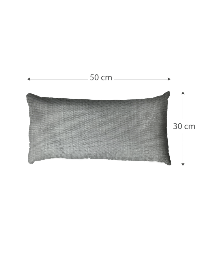 Modern Grey Abstract Print Cushion  – Decorative Throw Pillows in Soft White & Charcoal  (45x45 | 50x30 cm) - Image 5