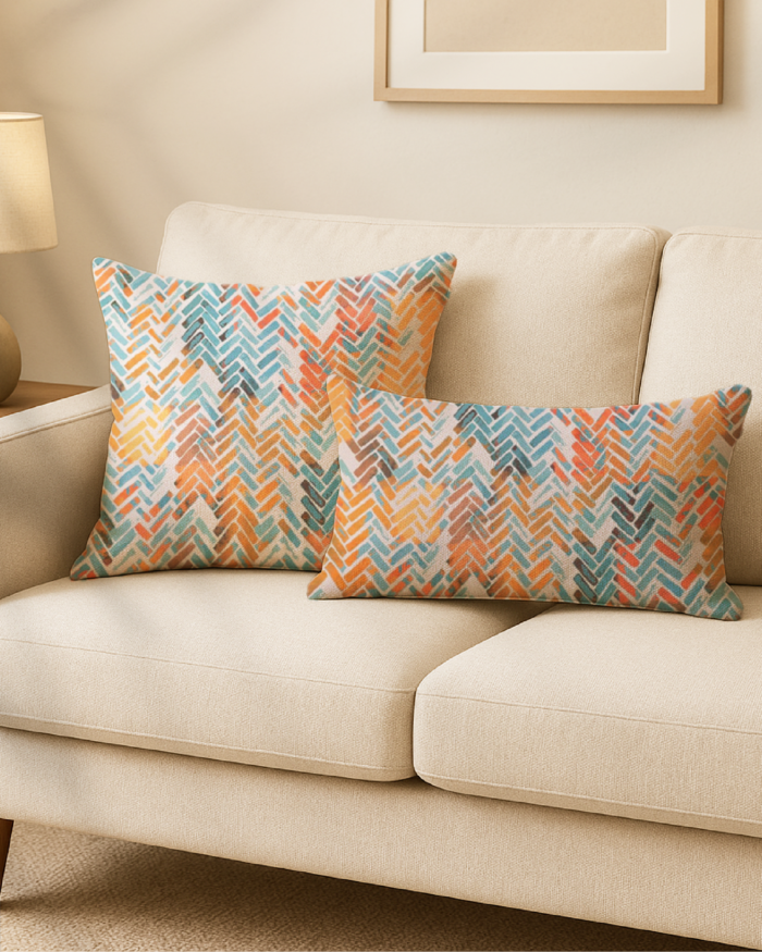 Sunset Weave Cushion Set