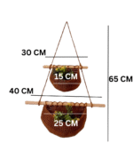 Crochet Hanging basket organizer Storage for Kitchen Bedroom or Bathroom - Image 2