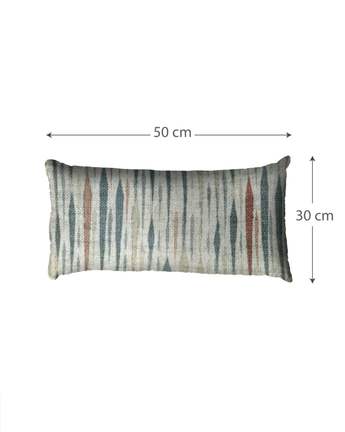 Soft Gray Solid & Textured Striped Blue-Grey Pillows  (45x45 | 50x30 cm) - Image 4