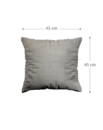Soft Gray Solid & Textured Striped Blue-Grey Pillows  (45x45 | 50x30 cm) - Image 5