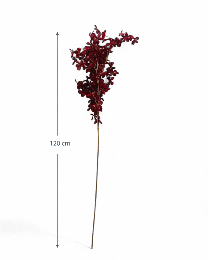 1PC Artificial leaf-Crimson Eucalyptus Stem-120 Artificial plant - Image 4