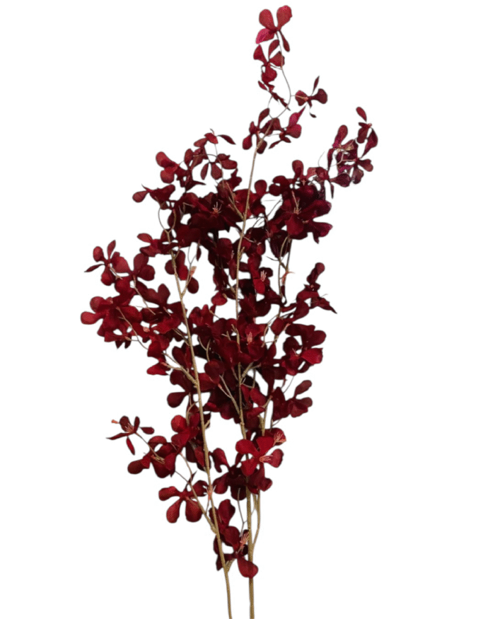 1PC Artificial leaf-Crimson Eucalyptus Stem-120 Artificial plant - Image 3