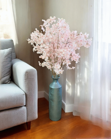 Blush eucalyptus artificial stem